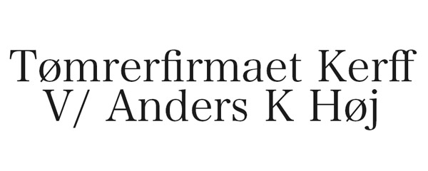 Tømrerfirmaet Kerff v/Anders K Høj